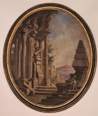 163. “Capriccio architettonico con figure”. 