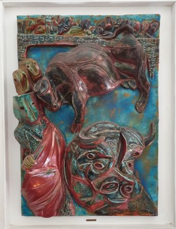 Carlo Zauli. Pingentes de azulejos 