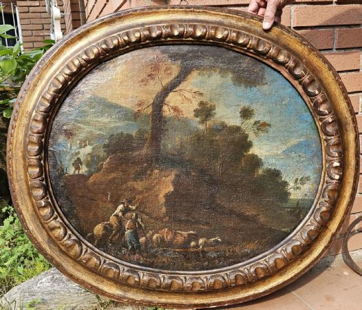 PAESAGGIO. SCUOLA ROMANA FINE XVII SECOLO