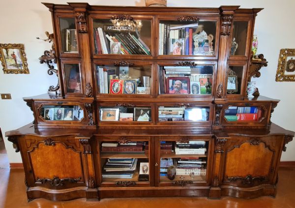 Large credenza, on three levels.