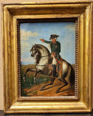 Portrait on horseback of Frederick William III of Prussia
    