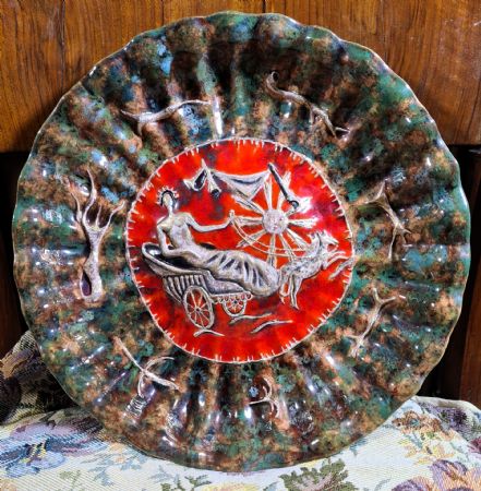 Pietro Melandri. Alzatina in maiolica