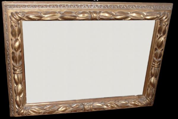 Rectangular mirror.