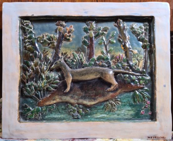 Pietro Melandri. Placa cm a. 23x27.