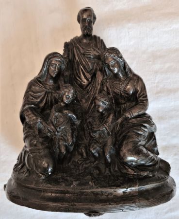 206 Bronzetto Sacra Famiglia. 