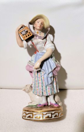 Shepherdess - Austrian ceramic figurine
    