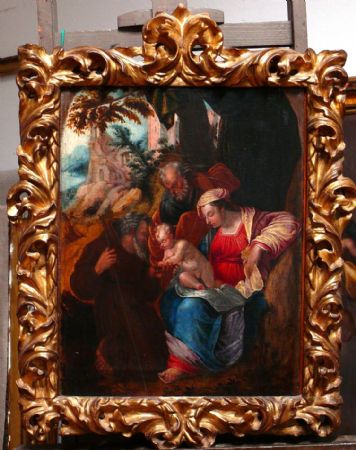 "Святое семейство", Лелио Орси 1508-87.