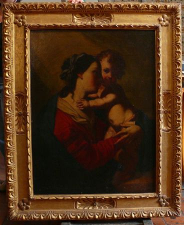 "Virgen con el Niño" Elizabeth Sirani y Cadete.